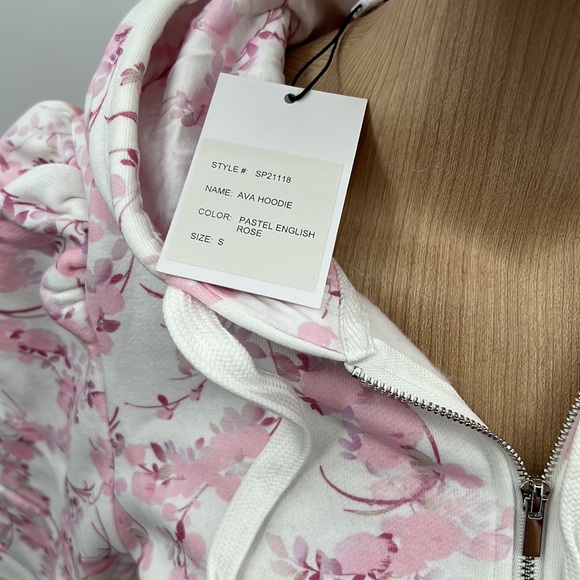 🆕NWT Generation Love AVA Hoodie Pastel English Rose Sweatshirt XS available - Picture 8 of 16
